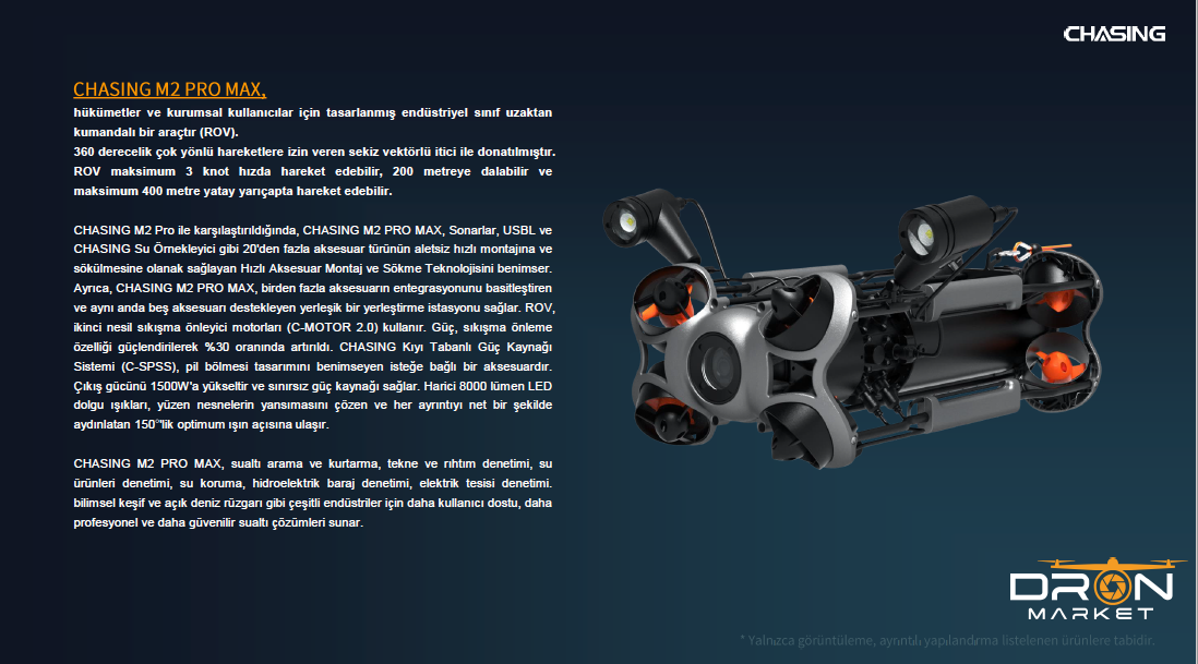 Chasing M2 Pro Max Su Altı Dronu